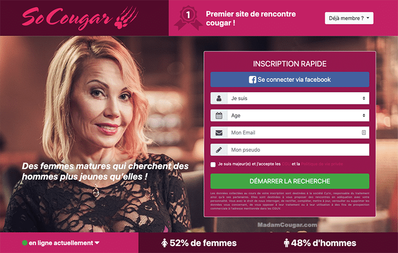 SoCougar : un site de rencontres cougars